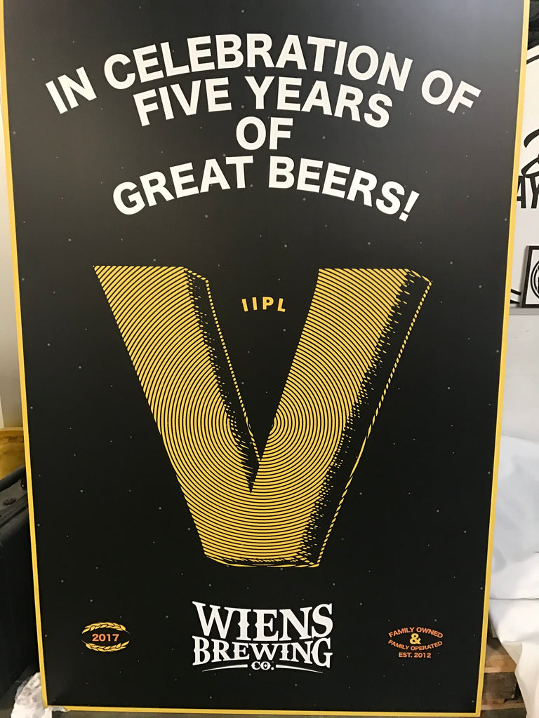 Wiens Brewing Company - Anniversary Event Signs